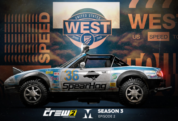 الحلقة الثانية للموسم الثالث: US SPEED TOUR WEST  للعبة THE CREW® 2 عبر تحديث مجاني