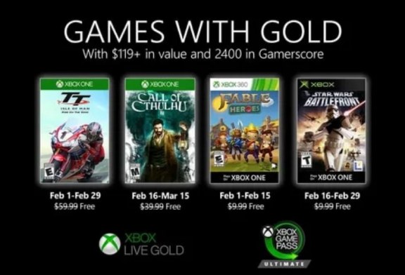 ألعاب خدمة Games with Gold المجانية لشهر فبراير 2020