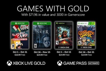 ألعاب خدمة Xbox Live Gold المجانية القادمة في شهر أكتوبر 2020