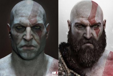 وجه Kratos بلا لحية مرعب جدا