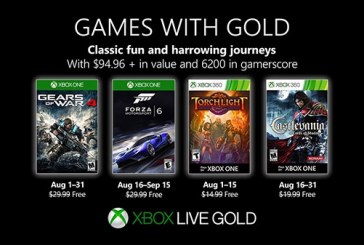 ألعاب خدمة XBOX LIVE GOLD المجانية لشهر أغسطس 2019